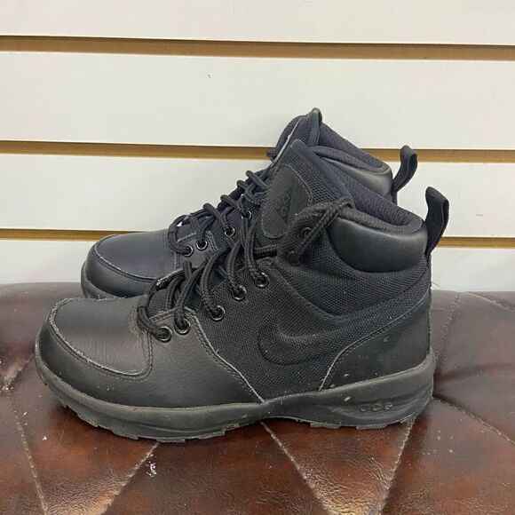 Nike ACG Manoa Black 613546-001 Leather Lace Up Boots Womens Size 5.5 - Picture 1 of 8